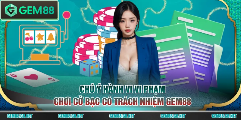 Chú ý hành vi vi phạm chơi cờ bạc có trách nhiệm GEM88